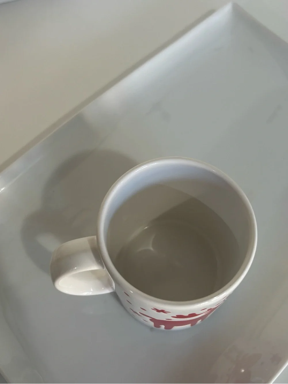 Rare Vintage Waechtersbach Germany. Red Willie Reindeer Christmas Mug - Flawed